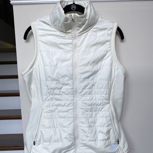 Women’s Running New Balance White Fleece Vest